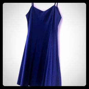 Blue Zara Dress with Exposed Zipper